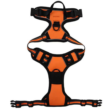 🐶 Nylon Dog Harness with Comfort Chest Support & Control Handle 🐾✨