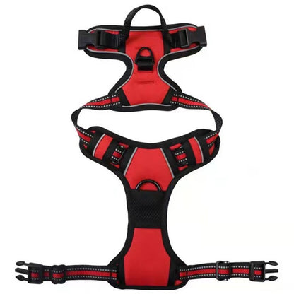 🐶 Nylon Dog Harness with Comfort Chest Support & Control Handle 🐾✨