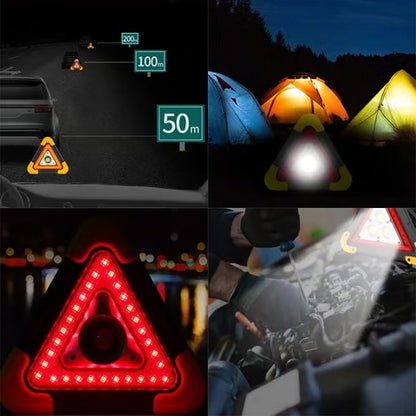 🔥Last Day Sale! 🌞Solar Emergency🚗Car Warning Triangle⚠️