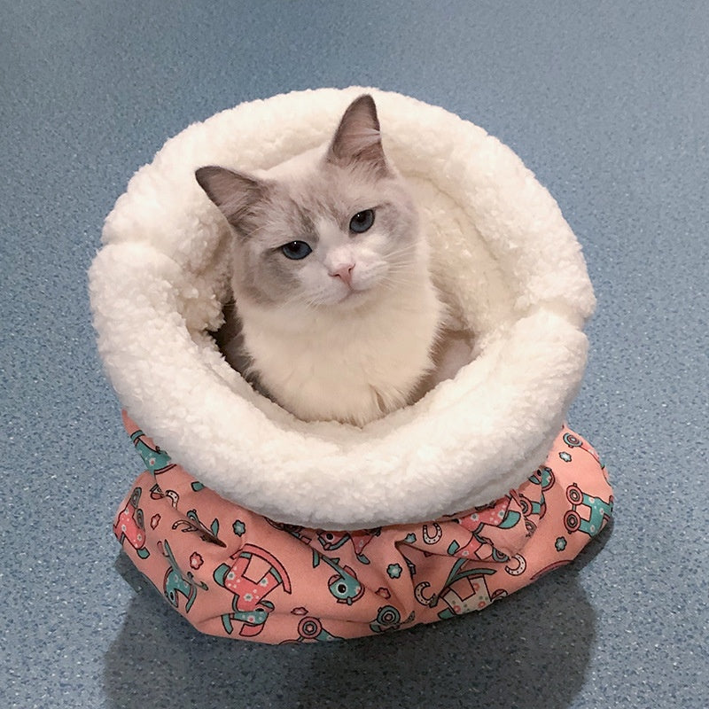 Winter Comfort Cat Bed