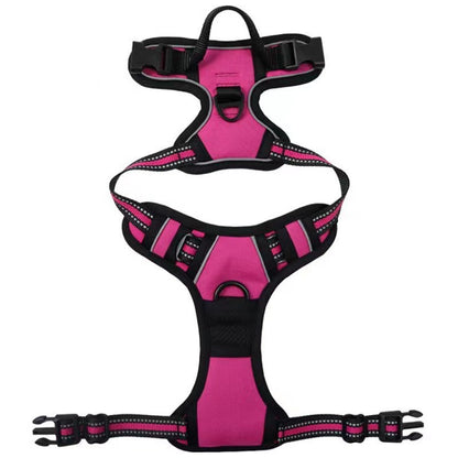 🐶 Nylon Dog Harness with Comfort Chest Support & Control Handle 🐾✨