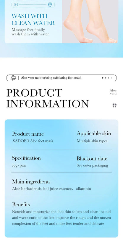 Aloe Vera Foot Mask