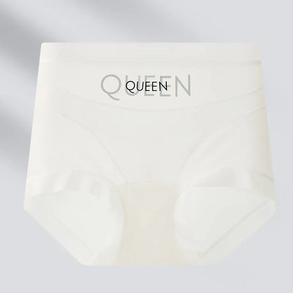 High Waisted Tummy Control Panties for Women Ice Silk Seamless Breathable Underwear Thin Comfortable No Show Briefs Shorts