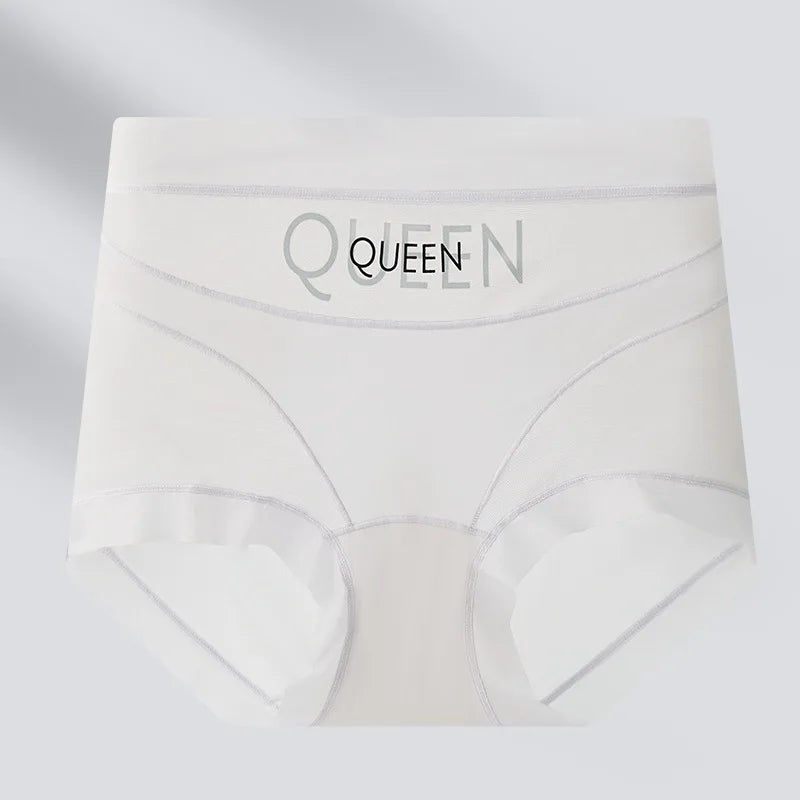 High Waisted Tummy Control Panties for Women Ice Silk Seamless Breathable Underwear Thin Comfortable No Show Briefs Shorts