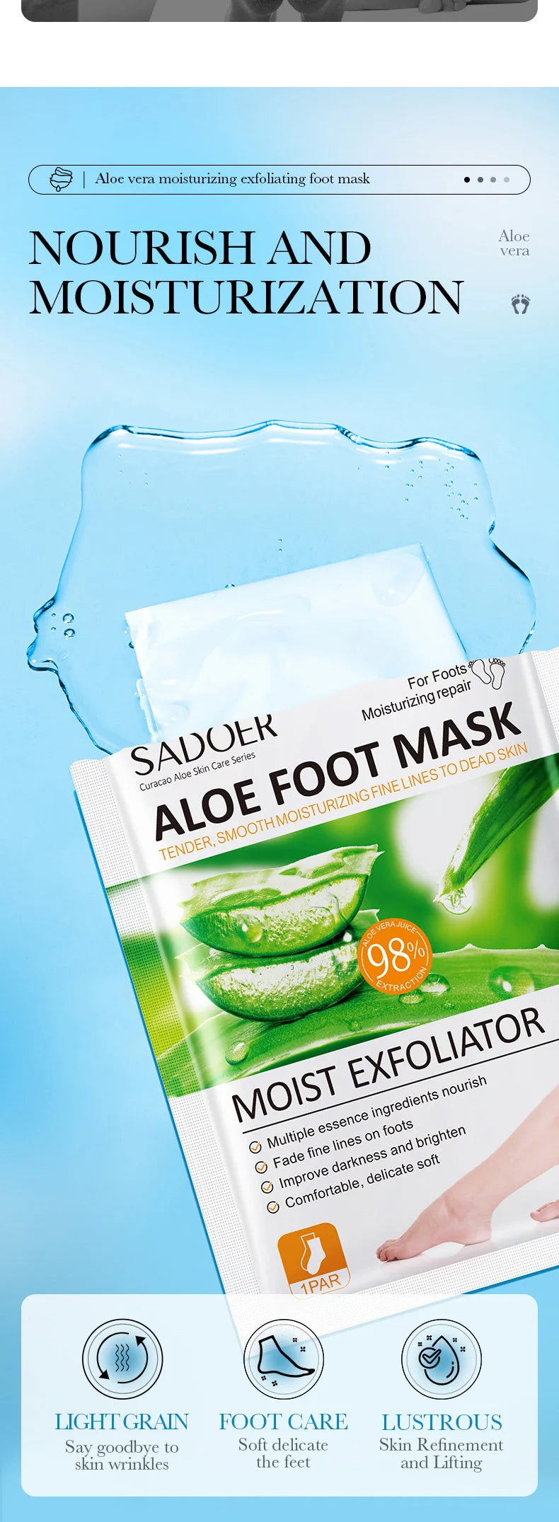 Aloe Vera Foot Mask