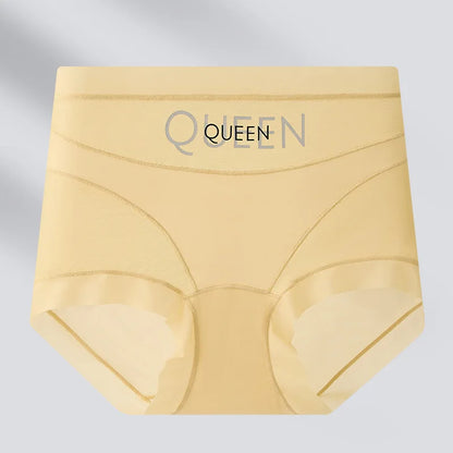High Waisted Tummy Control Panties for Women Ice Silk Seamless Breathable Underwear Thin Comfortable No Show Briefs Shorts