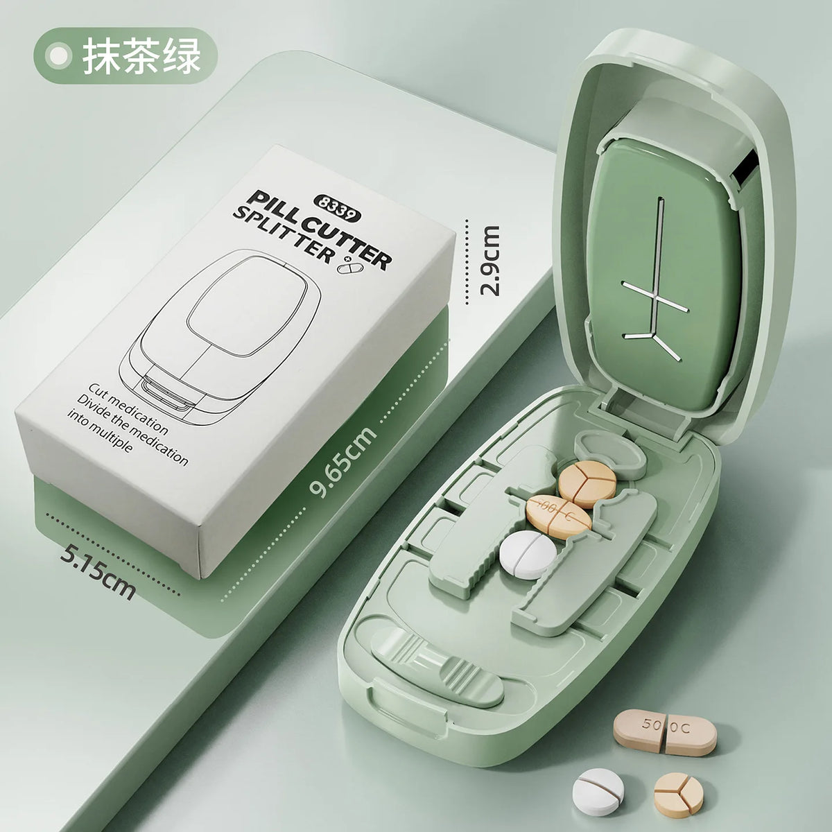 Pillora™ Pill Cutter & Splitter • Precise • Portable