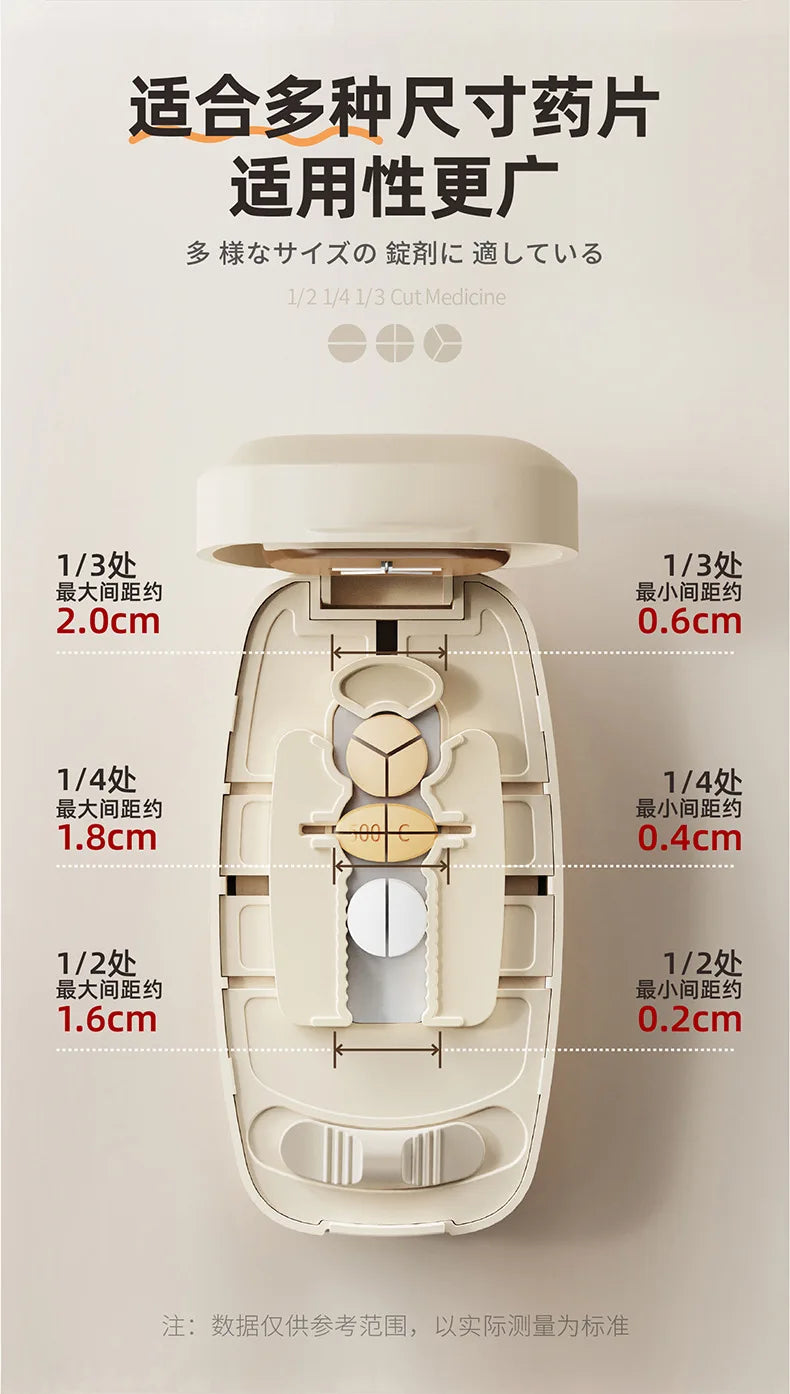 Pillora™ Pill Cutter & Splitter • Precise • Portable