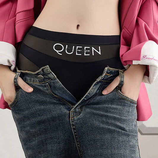 High Waisted Tummy Control Panties for Women Ice Silk Seamless Breathable Underwear Thin Comfortable No Show Briefs Shorts