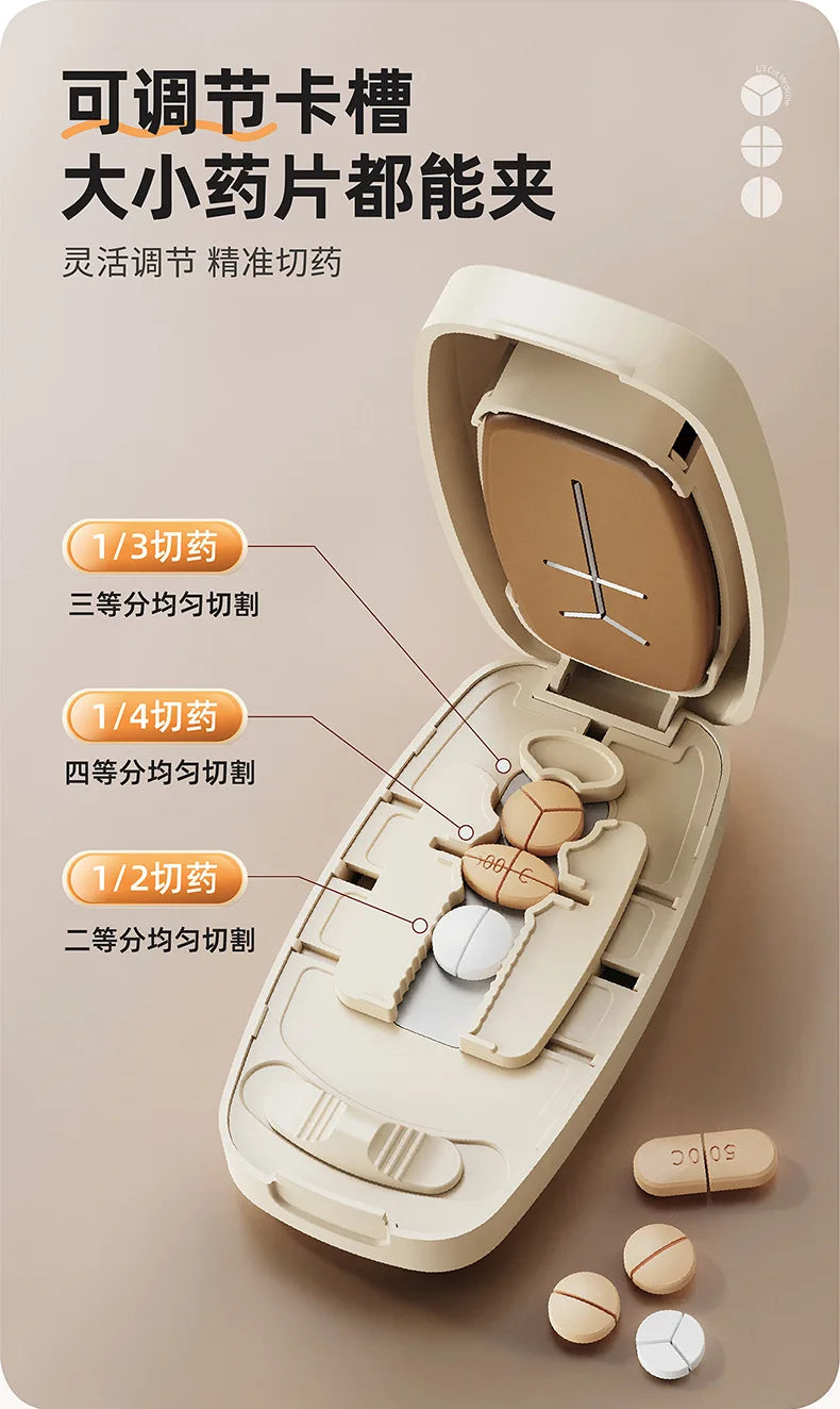 Pillora™ Pill Cutter & Splitter • Precise • Portable