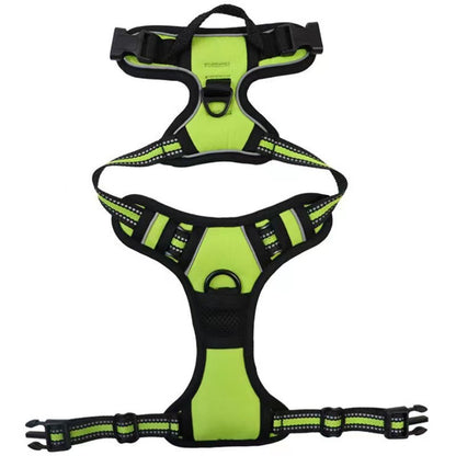 🐶 Nylon Dog Harness with Comfort Chest Support & Control Handle 🐾✨