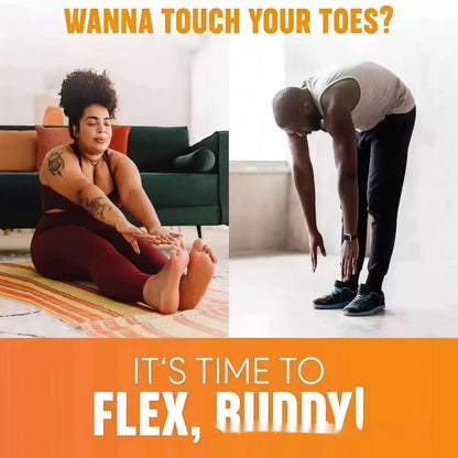 Beech Handle Resistance Band Portable Stretch Stick for Fitness & Yoga