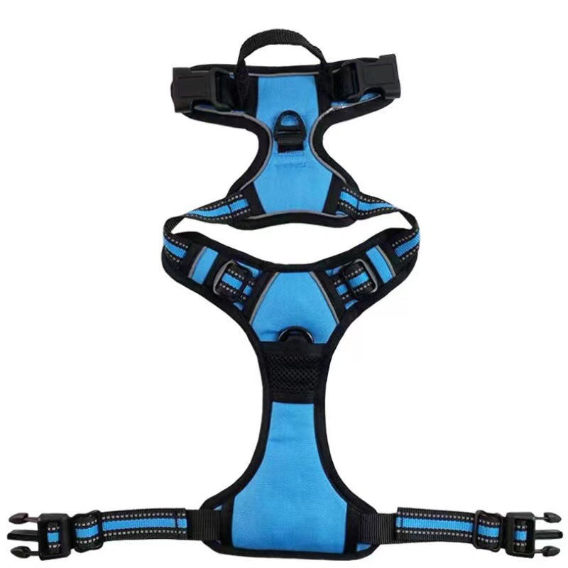 🐶 Nylon Dog Harness with Comfort Chest Support & Control Handle 🐾✨
